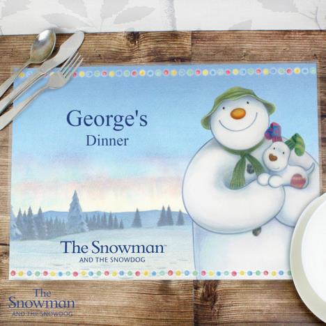 Personalised The Snowman & The Snowdog Placemat Extra Image 2